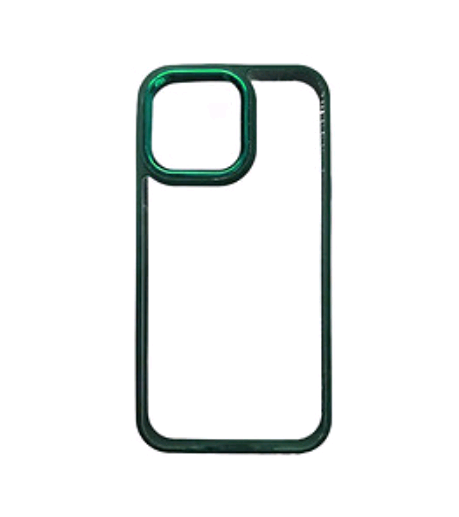 Накладка New Skin Clear Case для iPhone 14 Pro (Green)-0